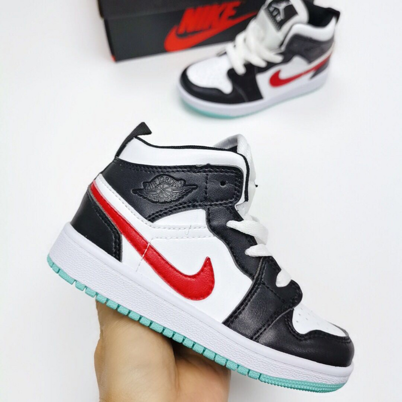 Jordan Air Jordan Air Jordan 1 MID Super Meng Children_s Shoes Official Limited Collars AJ1 help small sneakers code 24 --- 35-9e8d9892